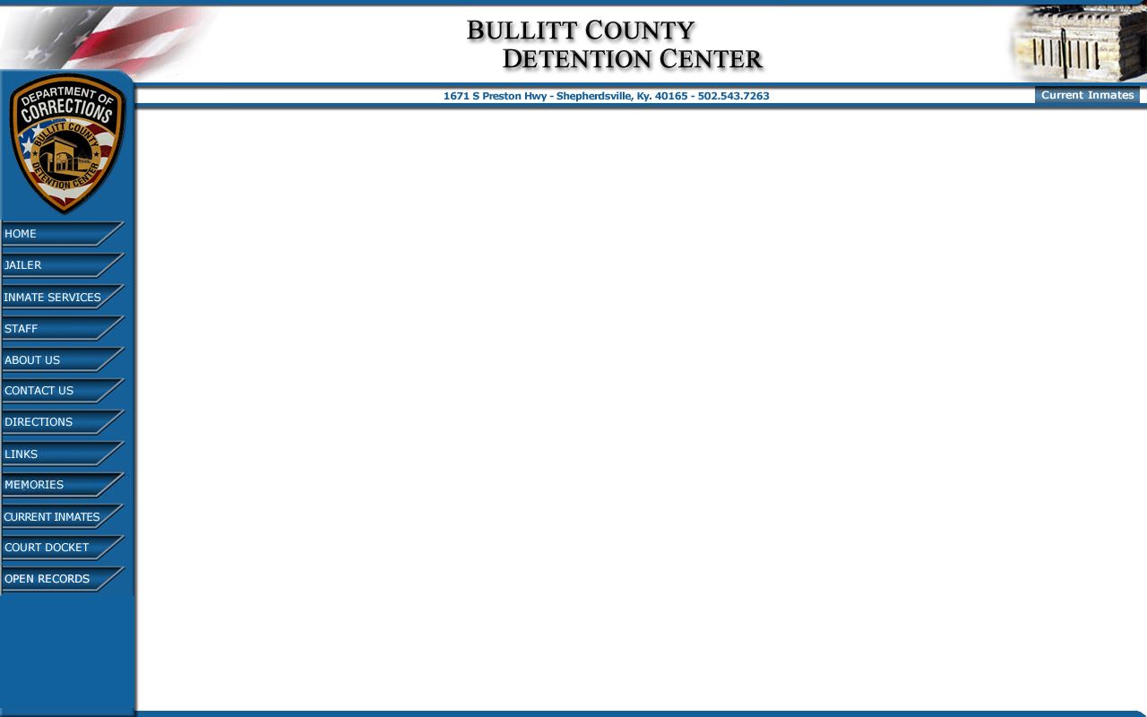 Bullitt County current inmates list with booking reports information