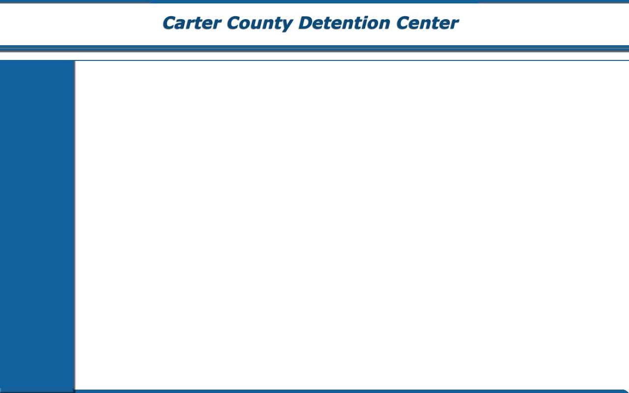 Carter County inmate list page for booking reports