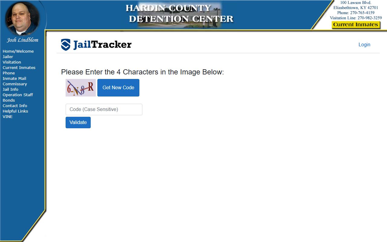 Hardin County Detention Center current inmate list showing booking reports