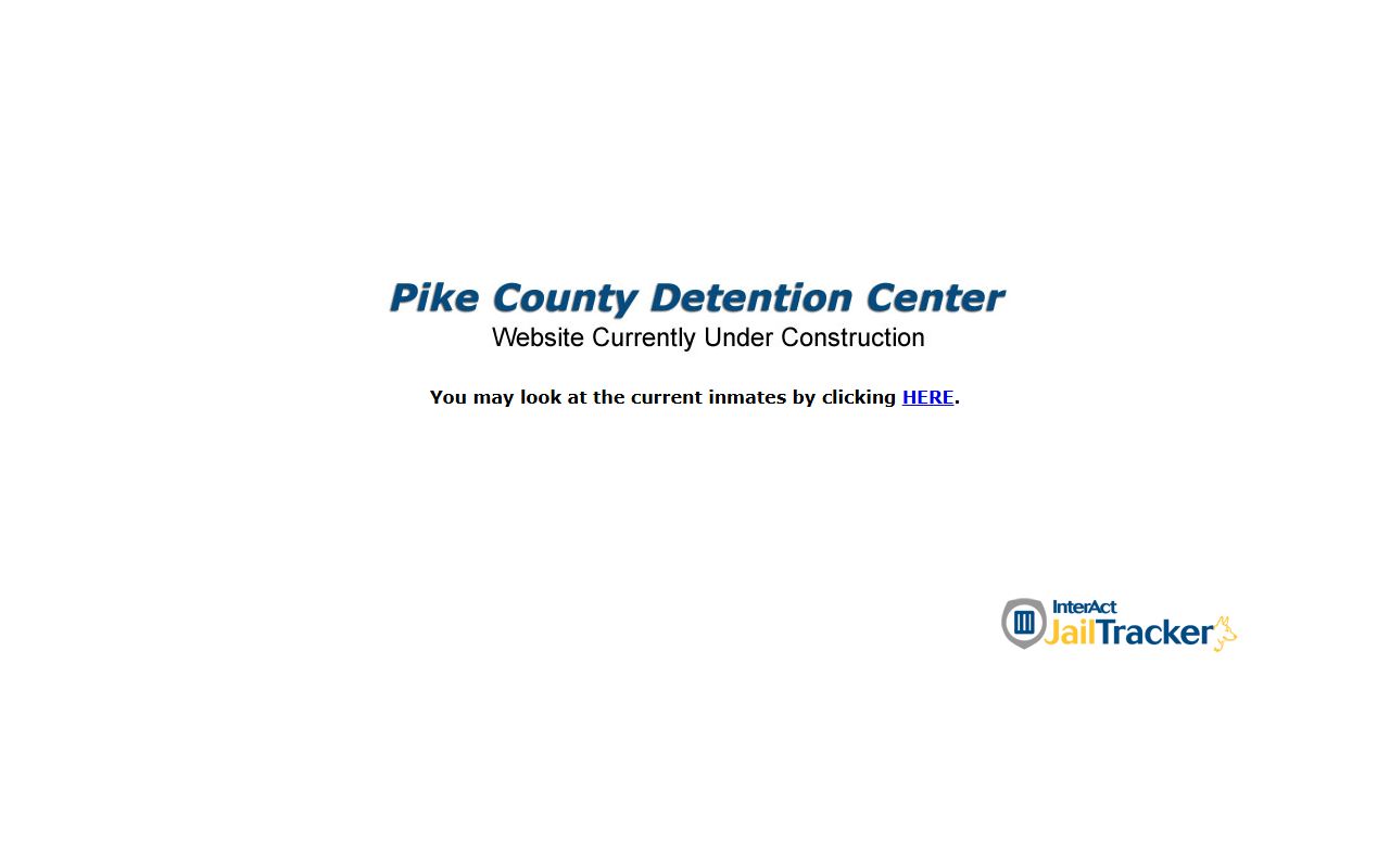 Pike County Detention Center website for booking reports